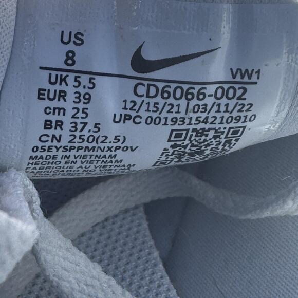 Nike Roshe G Golf Shoes Womens Size‎ 8 White Gray Spikeless Mesh Grip CD6066-002 - Picture 8 of 8